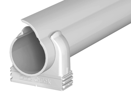 Conjunto Quick-Pipe Quick-PipeAbraçadeira Quick M16 Policloreto de vinilo cinzento claro RAL 7035