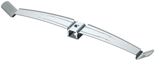 Abraçadeira de teto 2x8 NYM3x1,5 Aço inoxidável A2 1.4310 brilhante, pós-tratamento