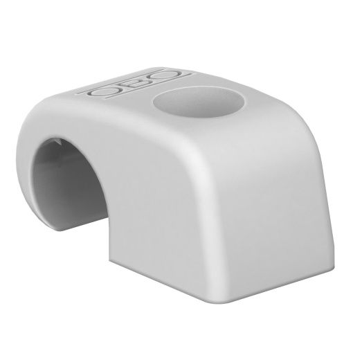 Abraçadeira de prego sem prego 21-25mm Polipropileno cinzento claro RAL 7035