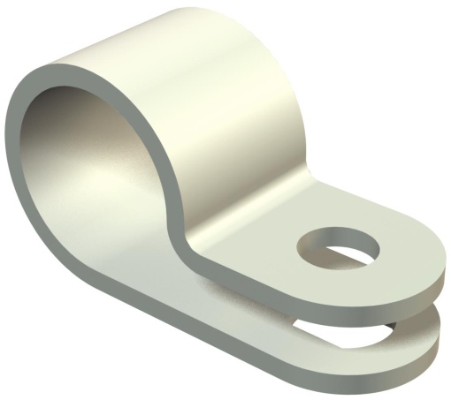 Abraçadeira metálica 14mm Poliamida cinzento claro RAL 7035