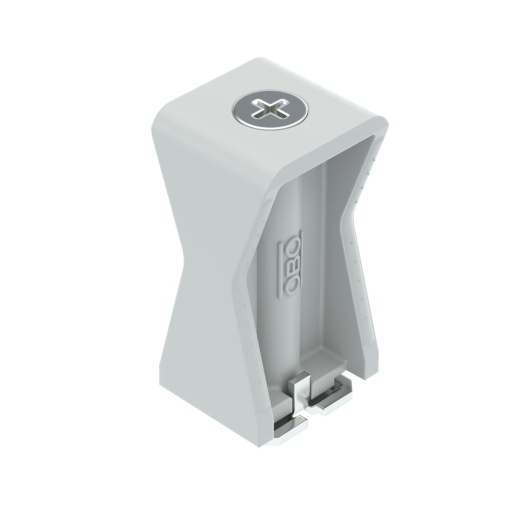 Abraçadeira encosto p perfil com parafuso de fenda 8-36mm Poliestireno cinzento claro RAL 7035