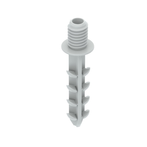 Push-fit plug with M6 thread 39,0x10,0x10,0 Poliamida