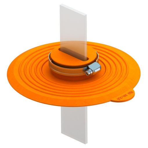 Colar de selagem para fita 30x3,5mm 30x3,5 Elastómero termoplástico cor-de-laranja pastel RAL 2003