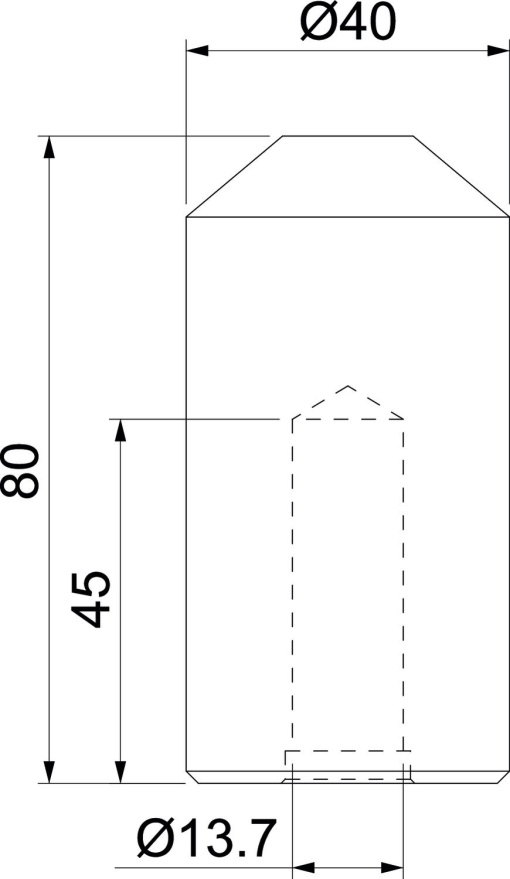 Batente manual para elétrodos de terra OMEX 20mm Aço