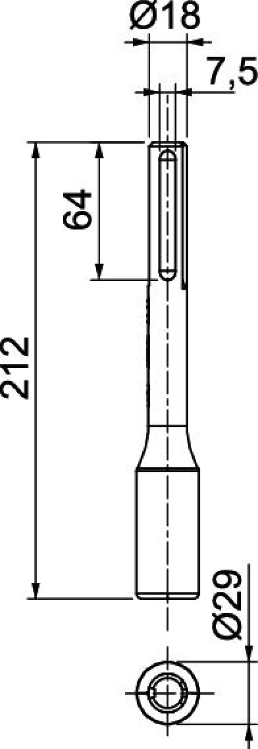 Batente p martelo pneumático para Hilti TE5455 7475 20mm Aço