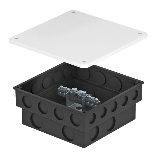 Barra equipotencial em caixa para encastrar 50x5mm Latão