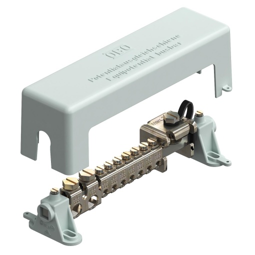 Barra equipotencial 217mm Latão cinzento