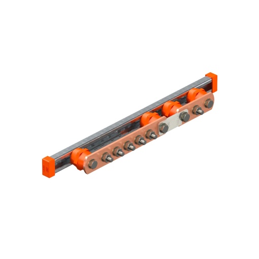 Barra equipotencial BigBar  5 1 conexões CU 51 x M10 Cobre