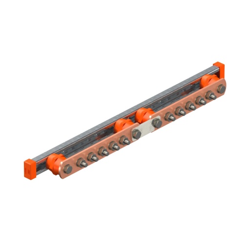 Barra equipotencial BigBar  5 5 conexões CU 55 x M10 Cobre