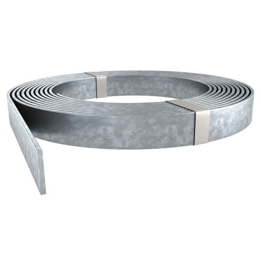 Fita de aço Rolo de 60m e 50kg 30x3,5mm Aço galvanizado por imersão a quente após maquinação