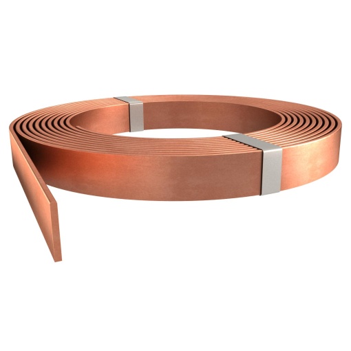 Fita Rolo de 50m e 34kg 25x3 Cobre