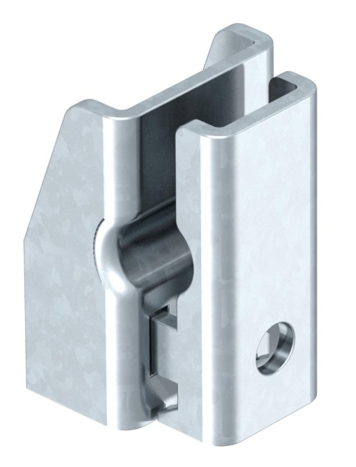 Abraçadeira para fita de aço 74x54x33 Aço galvanizado por imersão a quente após maquinação