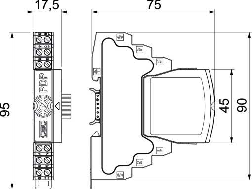Dispositivo de proteção dados terra indireta 2 polos 24V