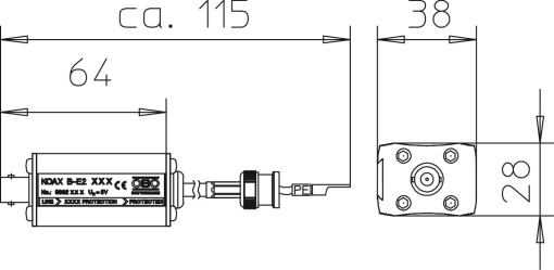 Dispositivo de proteção fina para redes coaxiais 6.2V