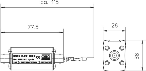 Dispositivo de proteção fina para CCTV 6.2V