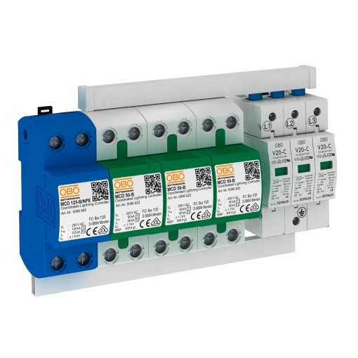 Conjunto de proteção versão de 4 polos 255V