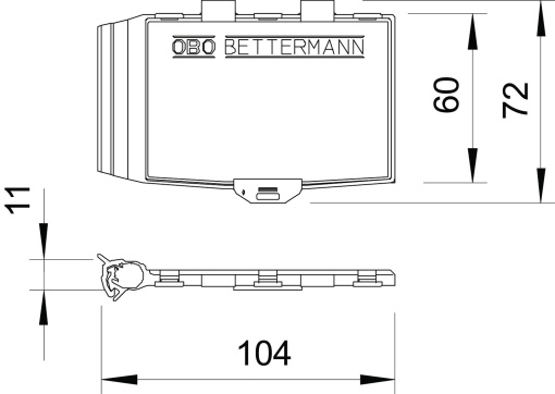 Porta cartão magnético 