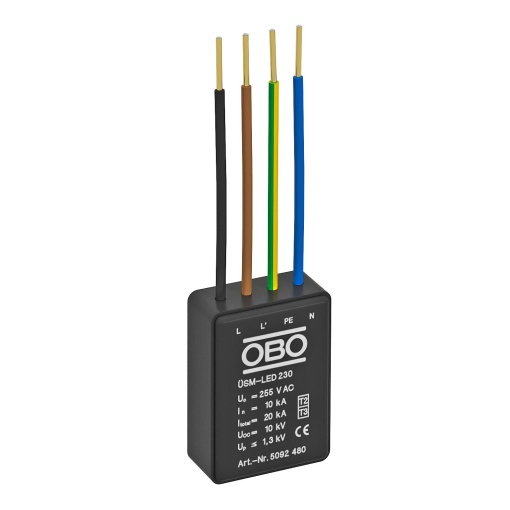 Descarregador de sobretensões para lâmpadas LED 230V