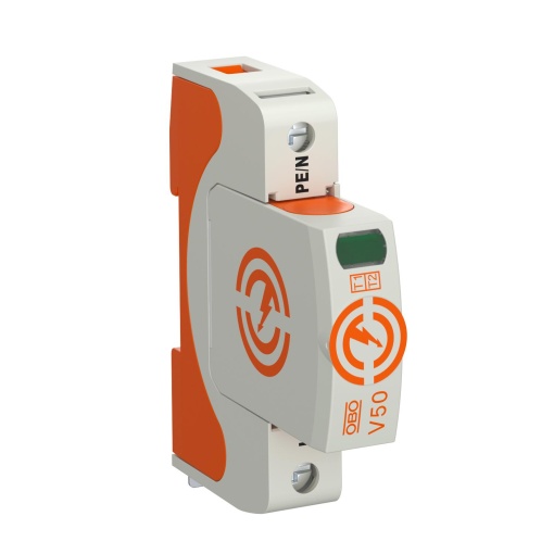 Descarregador combinado V50 1 polo 150V Poliamida
