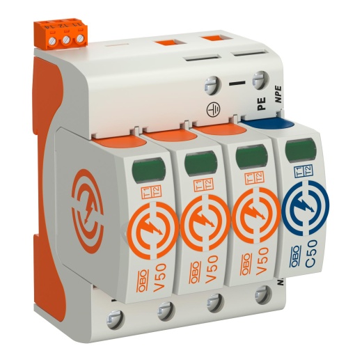 Descarregador combinado V50 3 polos com NPE  sinal remoto 280V