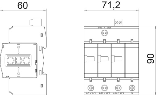 Descarregador sobretensões V10 versão 31 com sinal remoto 280V