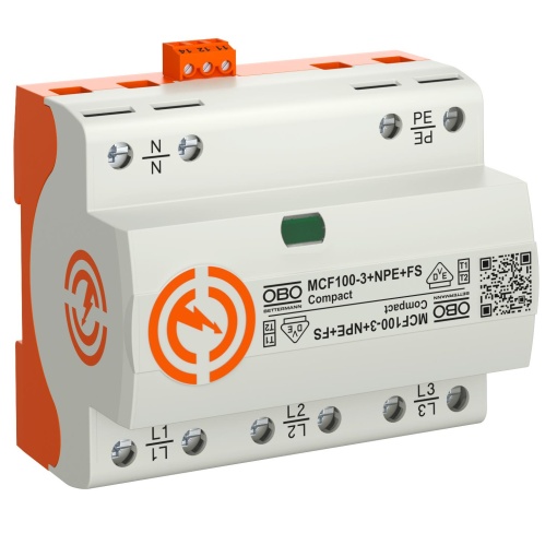 Descarregador Compact 3 polos com NPE  sinal remoto 255V
