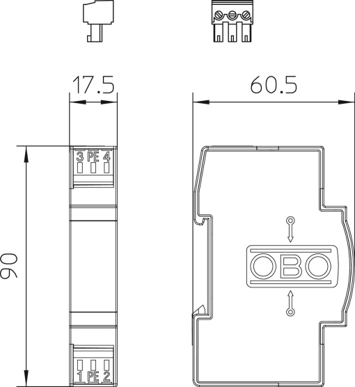 Dispositivo de proteção com sinalização remota 230V AC