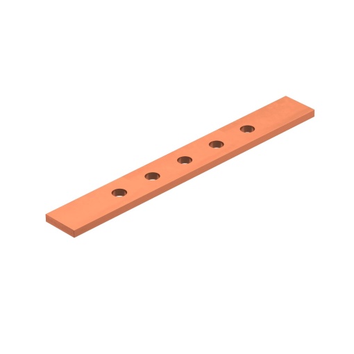 Barra de terra para ponto de separação UF PIP 240mm Cobre