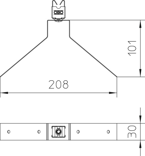 Abraçadeira de telhado para telhado de metal 8mm Aço inoxidável, livre de ferrugem A2 1.4301 aço inoxidável