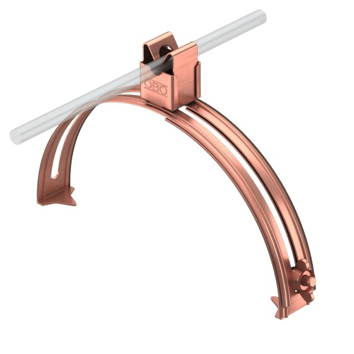 Abraçadeira de telhado para telhas de cumeeira 8mm Cobre