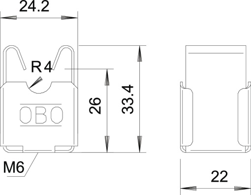 Abraçadeira 8mm Aço inoxidável, livre de ferrugem A2 1.4301 cobreado