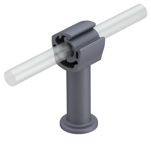 Abraçadeira 55mm Poliamida cinzento