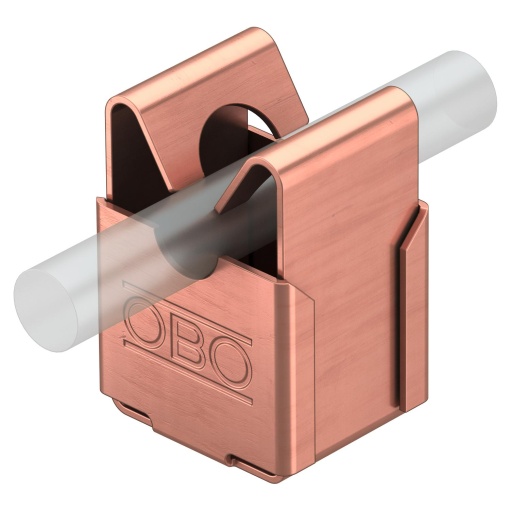 Abraçadeira 8mm Aço inoxidável, livre de ferrugem A2 1.4301 cobreado
