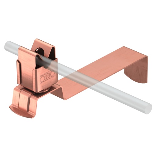 Abraçadeira de telhado 8mm Cobre