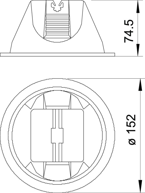Abraçadeira de telhado 8mm Polietileno