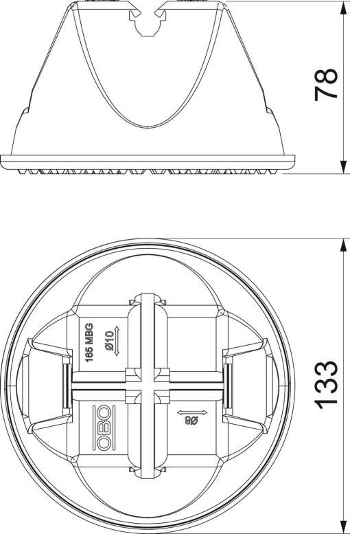 Abraçadeira de telhado para coberturas planas 8-10mm Poliamidapolietileno cinzento