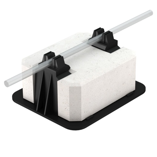 Abraçadeira de telhado 8-10mm Polietileno