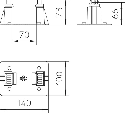 Abraçadeira de telhado para cobertura 8-10mm Polietileno