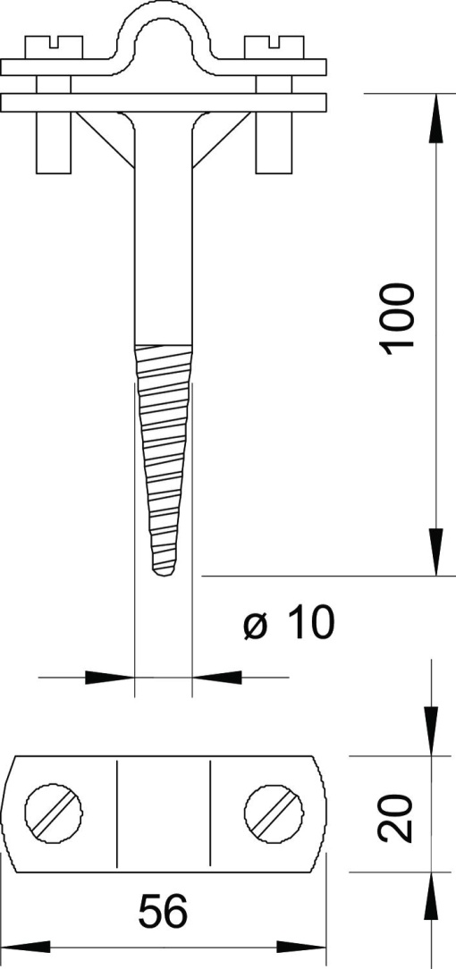 Abraçadeira 100mm cast steel galvanizado a quente por centrifugação