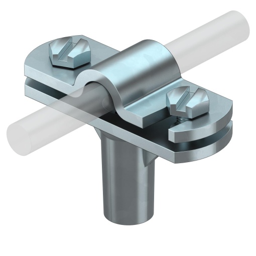 Abraçadeira para cabo de terras 8-10mm Zinco fundido sobre pressão eletrozincado