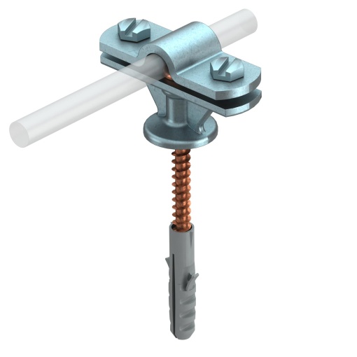 Abraçadeira com parafuso para madeira 8-10mm Zinco fundido sobre pressão galvanizado
