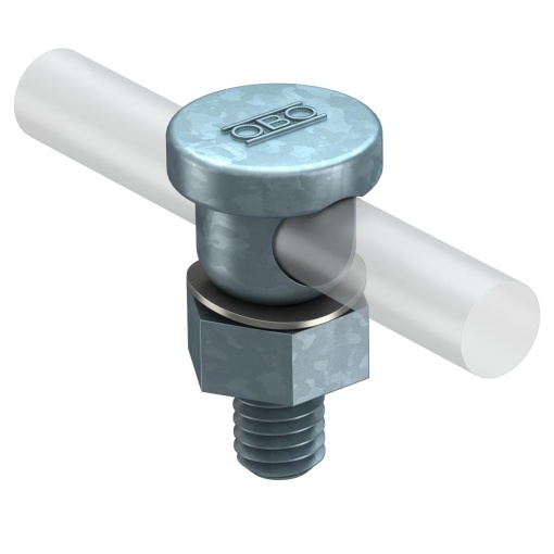 Conector para cabo de terras 8-10mm Aço galvanizado a quente por centrifugação