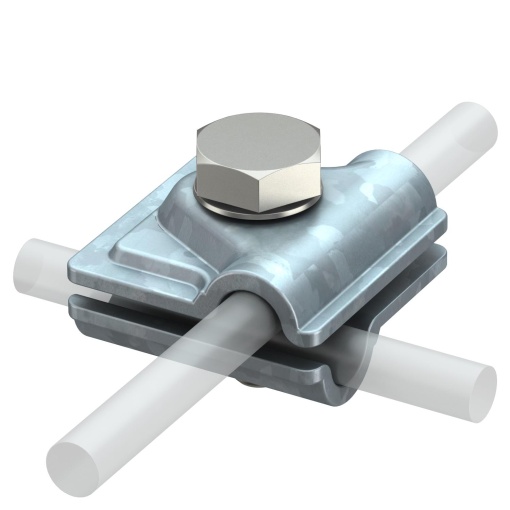 União rápida Vario 40x40mm Aço galvanizado por imersão a quente após maquinação