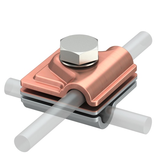 União rápida Vario 44x44mm Cobre