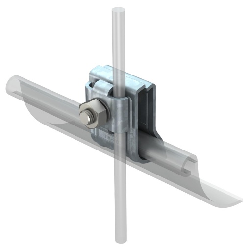 Ligador com mola 2x8mm Aço galvanizado por imersão a quente após maquinação