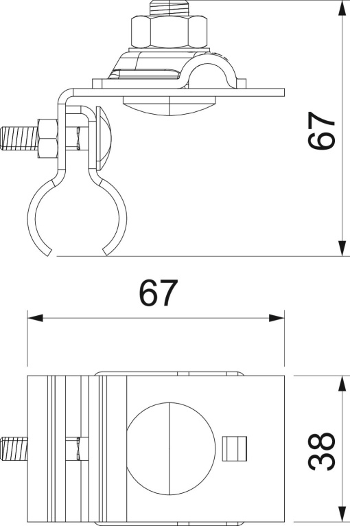 Ligador para telhados costura redonda 8-10mm Aço inoxidável, livre de ferrugem A2 1.4301