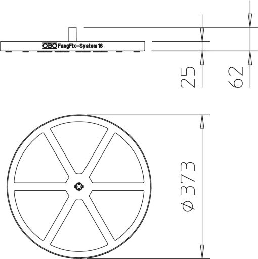 Suporte para base para FangFix 16kg Polipropileno