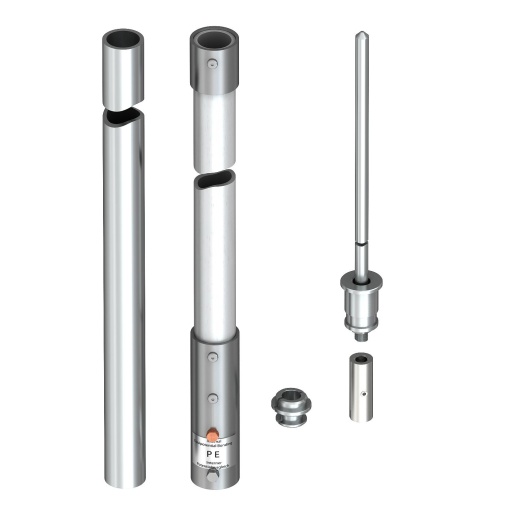 Haste captora isolada para cabo isCon, interior 10000mm Plástico reforçado com fibra de vidro