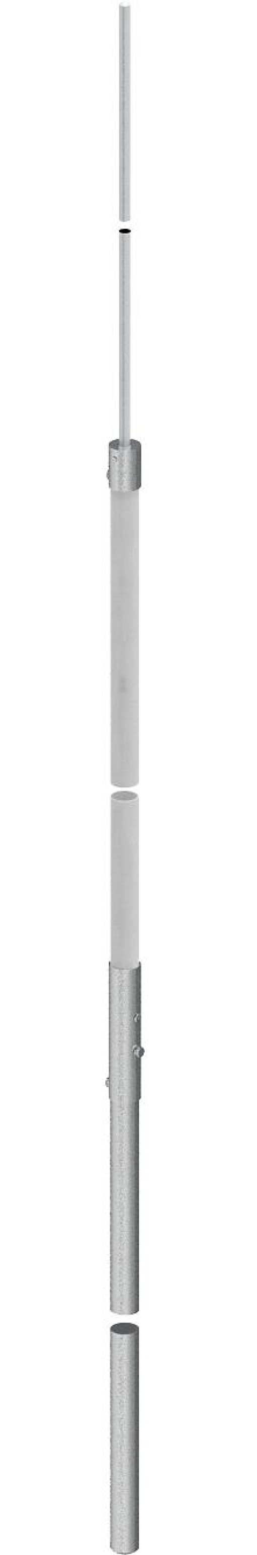 Haste captora isolada 4000mm Plástico reforçado com fibra de vidro cinzento claro