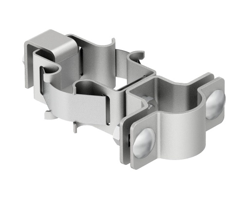 Suporte isFang para montagem em tubo Ø50-300mm Aço inoxidável, livre de ferrugem A2 1.4301